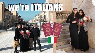 Vlog || We're Italian CITIZENS!!! Getting Our Passports & Citizenship Ceremony