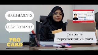 How to apply Dubai Customs Representative Card  PRO CARD | Why pro card required for inspection