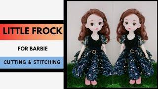 Little Frock for barbie Cutting and stitching