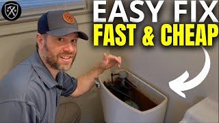 How To Fix A RUNNING Toilet GUARANTEED | DIY Fix Fast Cheap & Easy For Beginners