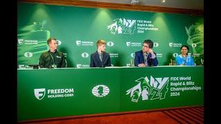 Press Conference with World Rapid Champions Volodar Murzin and Humpy Koneru!