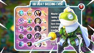 THE NEW BIRTHDAY BREEDING EVENT IS EPIC! Monster Legends Gameplay