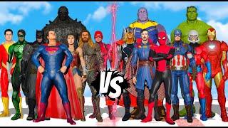 AVENGERS MARVEL COMICS VS JUSTICE LEAGUE DC COMICS - SUPERHEROES REMAKE BATTLE