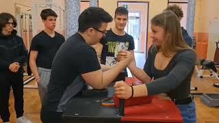 Man Vs Woman Mixed arm wrestling  | Girl Power #edit #armwrestling #new #viral #devonlarratt