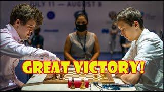 GREAT VICTORY!! Andrey Esipenko vs Magnus Carlsen || Blitz World Cup 2021 - Tie Break