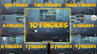 ALL Finger Claw!  One Finger VS 10 Finger HANDCAM Gameplay! iPad 6th Generation | PUBG MOBILE