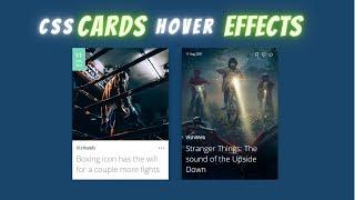 Creative Media Card Hover Effect || HTML CSS3  Vishweb Design