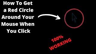 How To Get a Red Circle Around Your Mouse When You Click | ELITEGAMINGON |