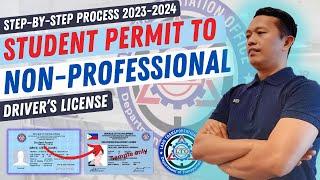 PAANO KUMUHA NG NON PROFESSIONAL DRIVERS LICENSE SA LTO | Student Permit To Non Pro Drivers License