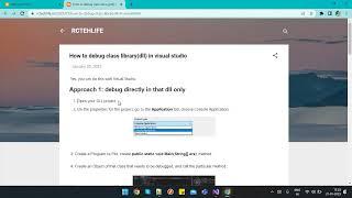 How to create class/dll library and debug in Visual Studio | How to Debug dll Code using VS