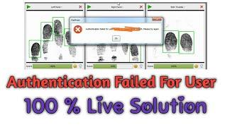 Authentication Failed For User Error In Aadhaar Software Live Solution