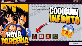 CODIGUIN INFINITO AGORA! DRAGON BALL x FREE FIRE, PARCERIA BEN 10, CALENDARIO SEMANAL, NOVIDADES FF