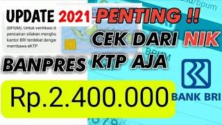 Cara Cek Bantuan UMKM 2 4 Juta Bank BRI Dari NIK ktp