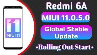 Redmi 6A MIUI 11.0.5.0 Global Stable Update Rolling Out Start