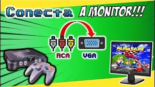 Como Conectar Nintendo 64 a monitor de PC Antiguo