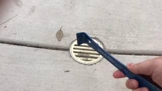 How to remove drain grate