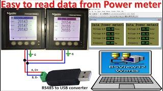 Schneider power meters connect with RSView32 SCADA