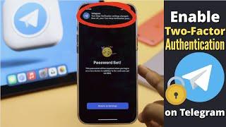 Enable Two-Factor Authentication on Telegram 2022! (How To)