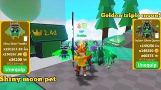 ️Saber simulator|New Updateslime petsI hatched a golden triple moonpet!