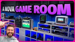 A minha nova Game Room! Um tour pela minha coleção de retro games!