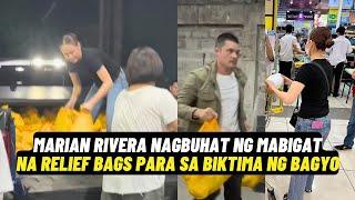 Panoorin si Marian Rivera NAGBUHAT ng MABIGAT na RELIEF BAGS para sa mga BIKTIMA ng Bagyong Carina!