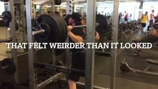 How much can a middle aged sprinter squat and bench press?