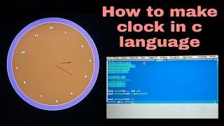 How to make clock in c language | c++ | Software developer |