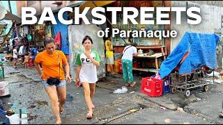 Walking Backstreets in Parañaque Metro Manila Philippines [4K]