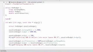 Objective-C Tutorial - Lesson 9: Part 2: Structures with Defined Data Types