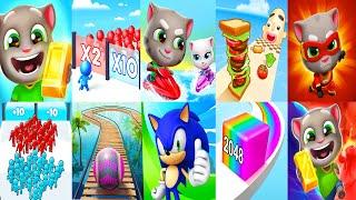 Sonic Dash,  Join & Clash, Tom Gold Run, Fruit Ninja, Rollance Ball, Sandwich Runner, Mob Control...