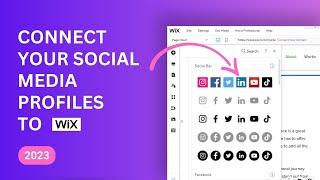 How To Link Your Social Media Profiles to Your Wix Website - 2024 Beginner Tutorial
