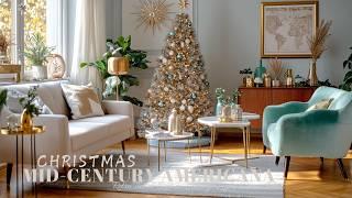 Mid-Century Americana Christmas: Retro Tinsel Trees and Vintage Light Decor Ideas 2024