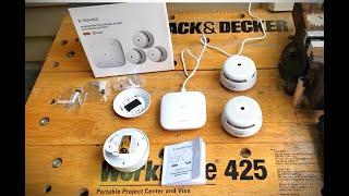 3 Pack X-Sense Smart Mini Smoke Detectors with Base Station, Wifi, App. Pretty awesome