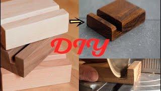 DIY. How to make a wooden stand for the phone