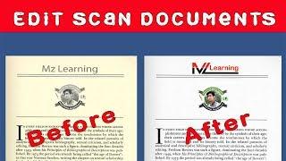 How to Edit  Scanned Photos and  Documents  with one Click  in Acrobat Pro DC 2023