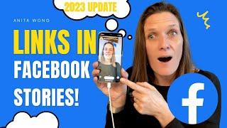 How to add a link to your Facebook story New 2023 Update