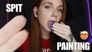ASMR | Intense Spit Painting  (WARNING! you will tingle at 04:00) 
