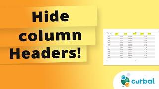 Need To Hide Column Headers In Power Bi? I've Got You Covered With The Best Way To Do It!