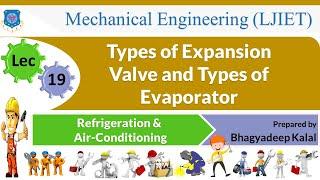 L 19 Types of Expansion Valve and Evaporator | Refrigeration and Air Conditioning | Mechanical