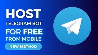 Host Telegram Bot 24/7 Free from Mobile | Const Tech #telegrambot #bot #free