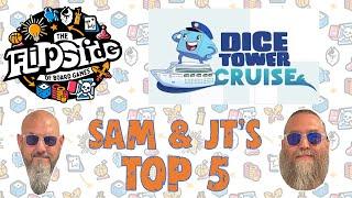 Sam & JT's Top 5 Games to Play on The Dice Tower Cruise