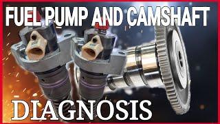 Daf TRUCK mx 11 engine fuel leak off test and fuel pump camshaft