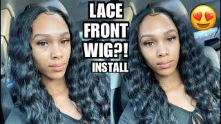 I Tried A 30” Wavy Lace Front Wig | Watch My Friend Transform Me