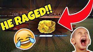 SCAMMER LOSES HIS WHOLE INVENTORY IN ROCKET LEAGUE (SCAMMER GETS SCAMMED)