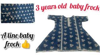 A line baby frock cutting and stitching|| full tutorial.