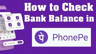 Youtube Short - how to check bank balance in phonepe