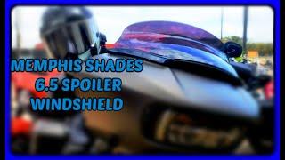 MEMPHIS SHADES 6.5 Windshield | SPOILER  Windshield | Dark Smoke