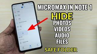 Micromax In Note 1 : How To Hide Photos, Videos, Audio & Files With Password Protection