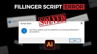 The filling object must be plathItem or CompoundPathItem! [GroupItem] | Fillinger Script Error