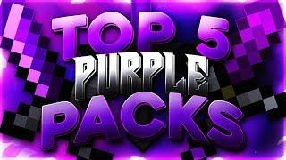 Top 5 PURPLE Packs for Minecraft PvP! (Hypixel Skywars)